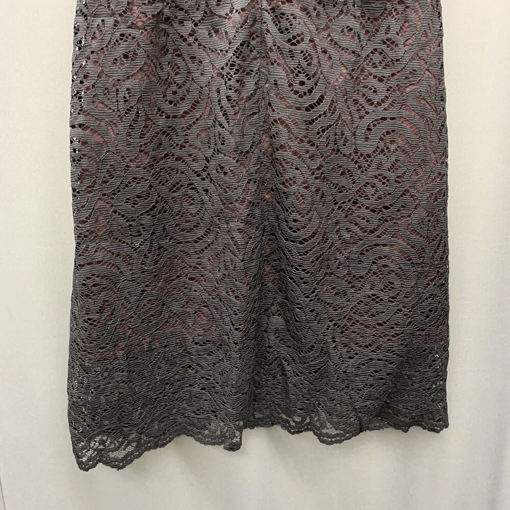Antonio Melani Layered Dress 6 Black Lace Red Slip Victorian Romance Whimsigoth - Picture 8 of 15